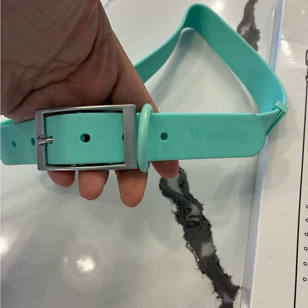 Wisedog Waterproof Dog Collar NWT Mint Green - Picture 4 of 7